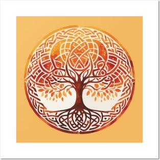 Yoga Teacher Celtic Knot Tree of Life Posters and Art